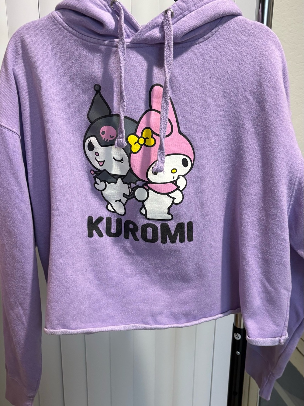 Sanrio Lavender Kuromi & My Melody Graphic Hoodie
